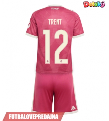 Lacne Dětský Futbalové dres Real Madrid Alexander-Arnold #12 2026-27 Krátky Rukáv - Tretina (+ trenírky)